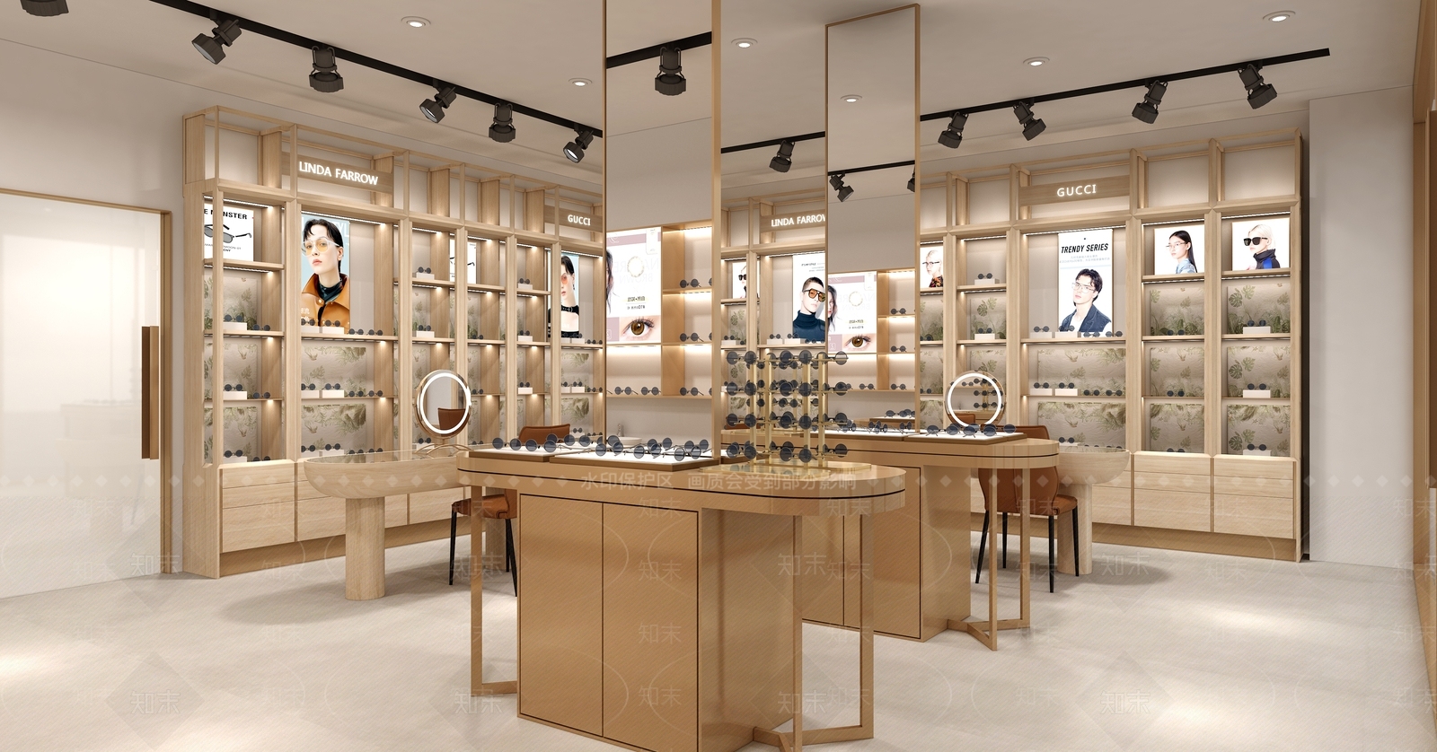 现代眼镜店3D模型下载【ID:1200199153】