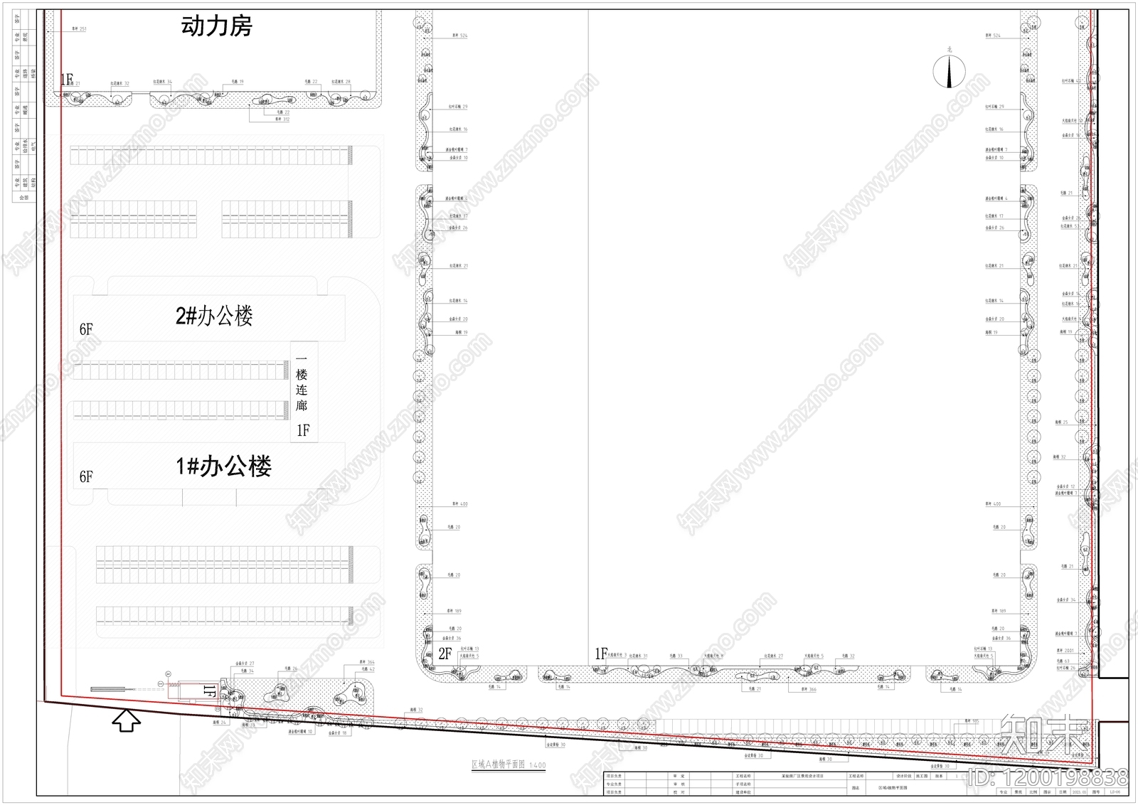 科技园区景观cad施工图下载【ID:1200198838】