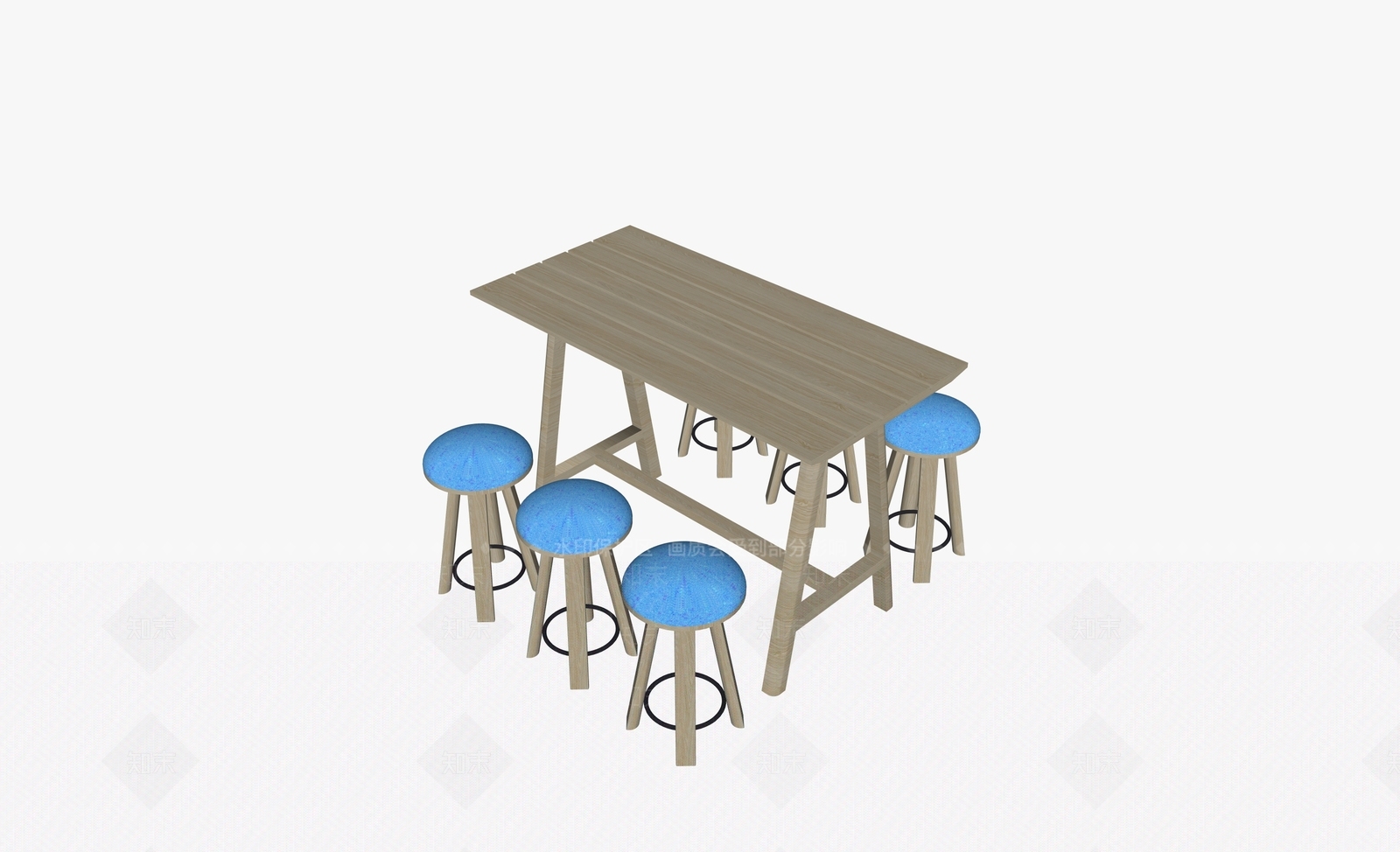 现代草坪灯SU模型下载【ID:1200199122】