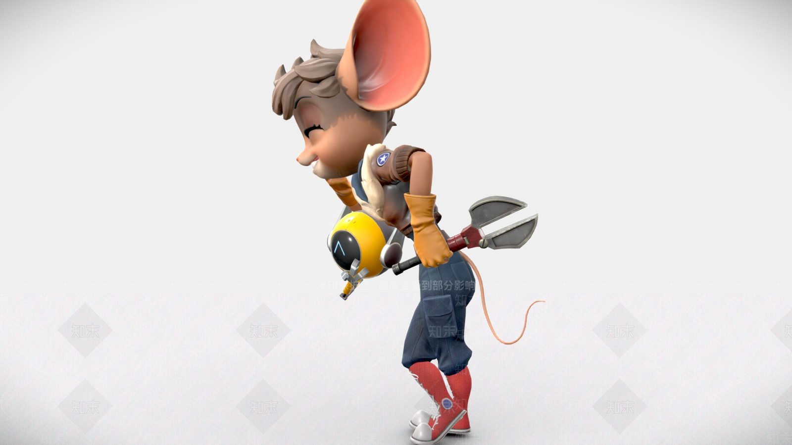 虚拟人物3D模型下载【ID:1200200676】
