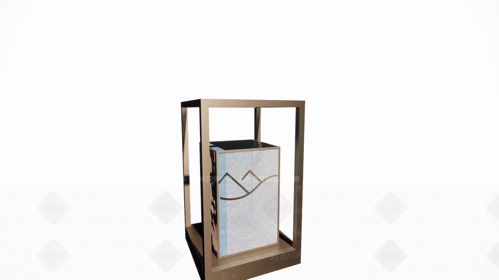 新中式中式草坪灯SU模型下载【ID:1200201381】