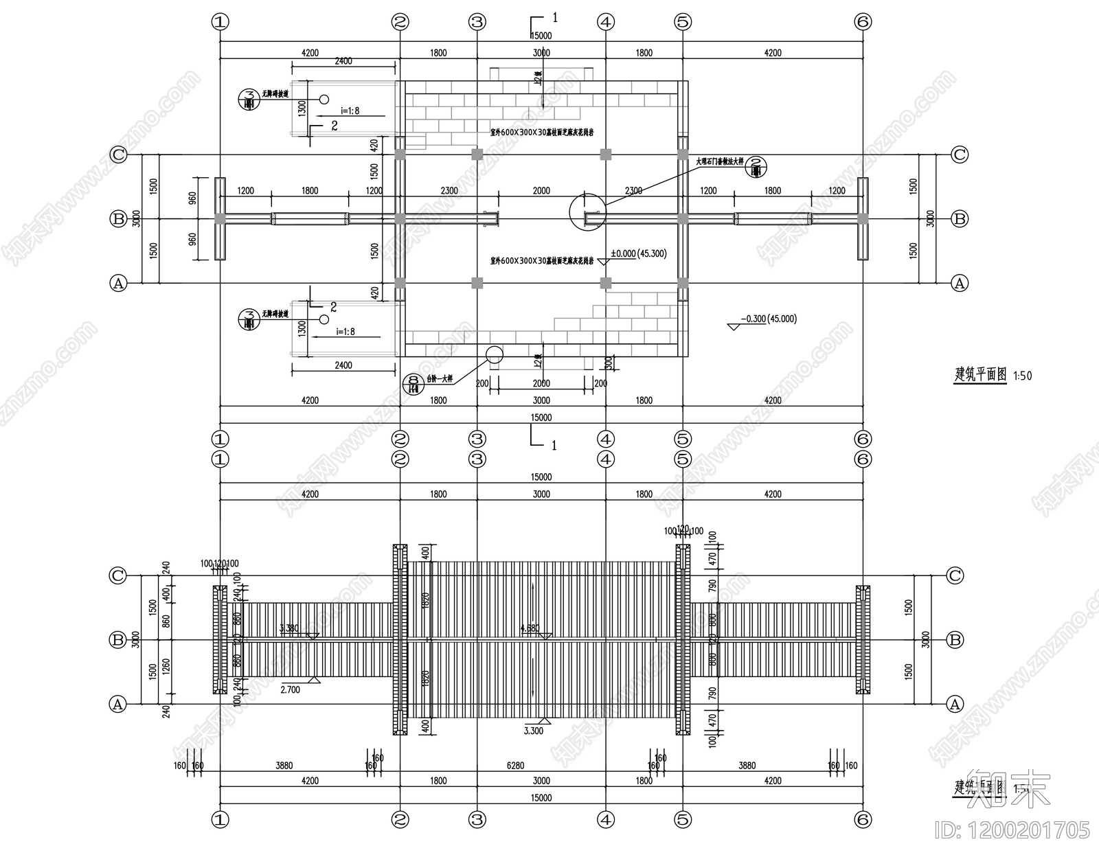 其他古建筑cad施工图下载【ID:1200201705】