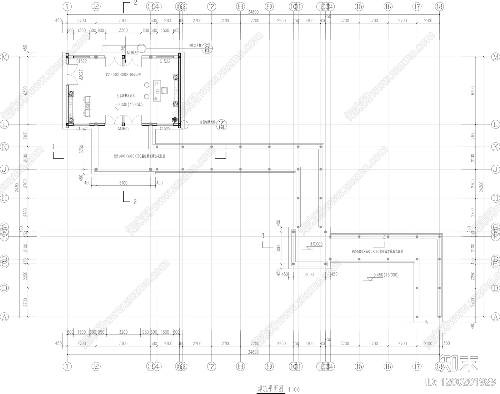 其他古建筑cad施工图下载【ID:1200201929】