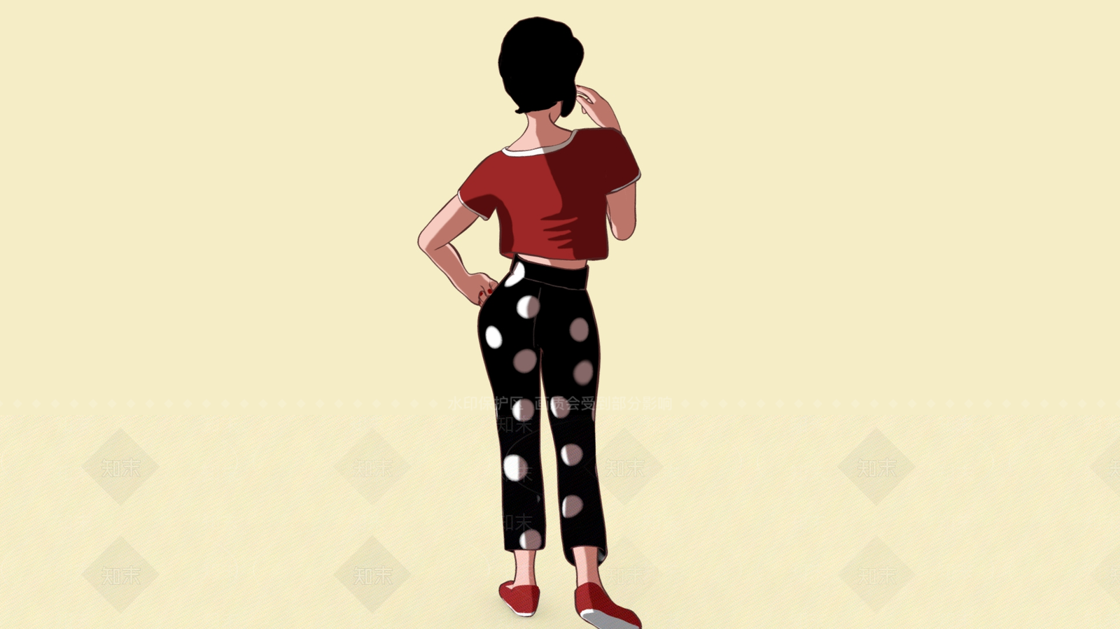 女人3D模型下载【ID:1200203511】