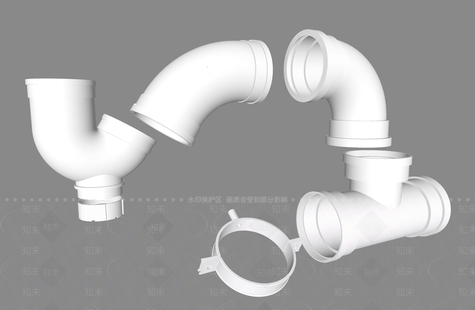 管道零件SU模型下载【ID:1200203736】