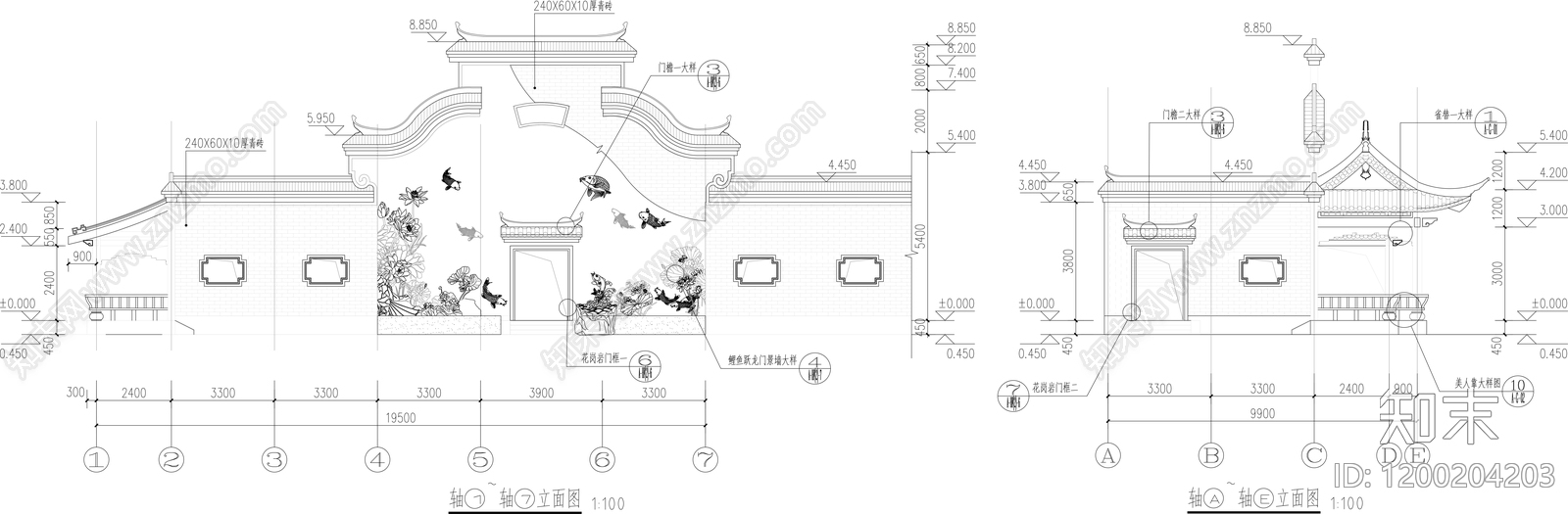 其他古建筑cad施工图下载【ID:1200204203】