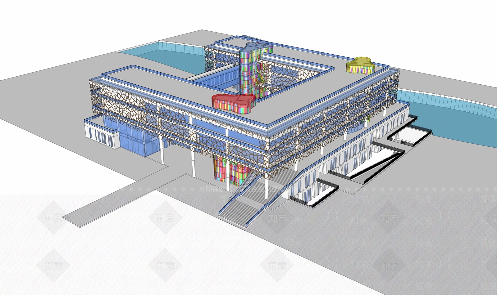 现代观光电梯SU模型下载【ID:1200206716】
