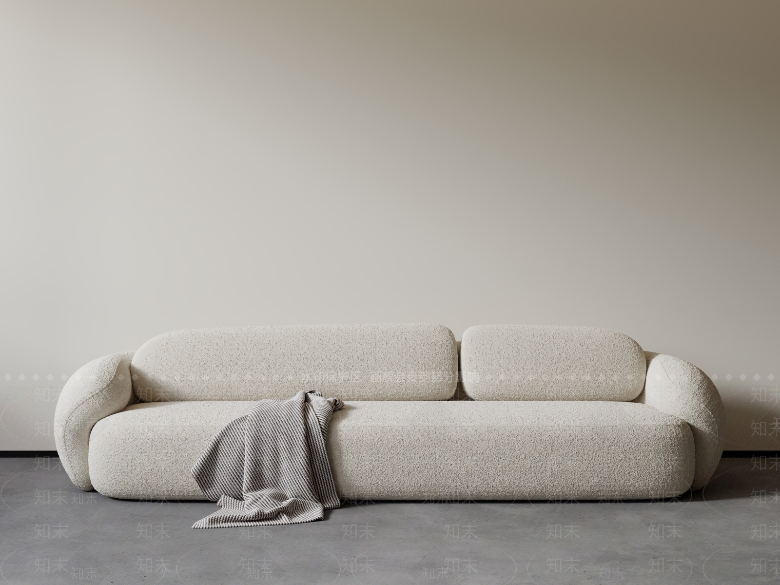 现代多人沙发SU模型下载【ID:1200207835】