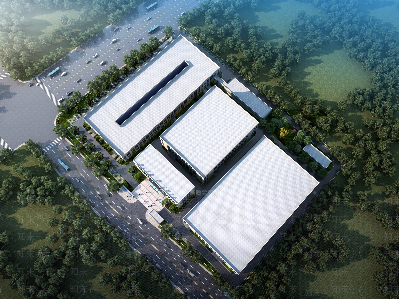 现代厂房3D模型下载【ID:1200210856】