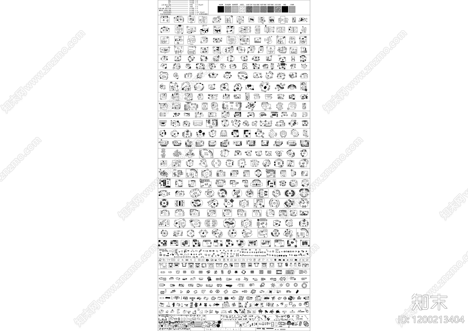 现代意式家具图库施工图下载【ID:1200213404】