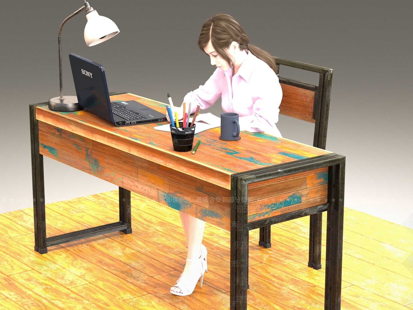 女人3D模型下载【ID:1200214794】