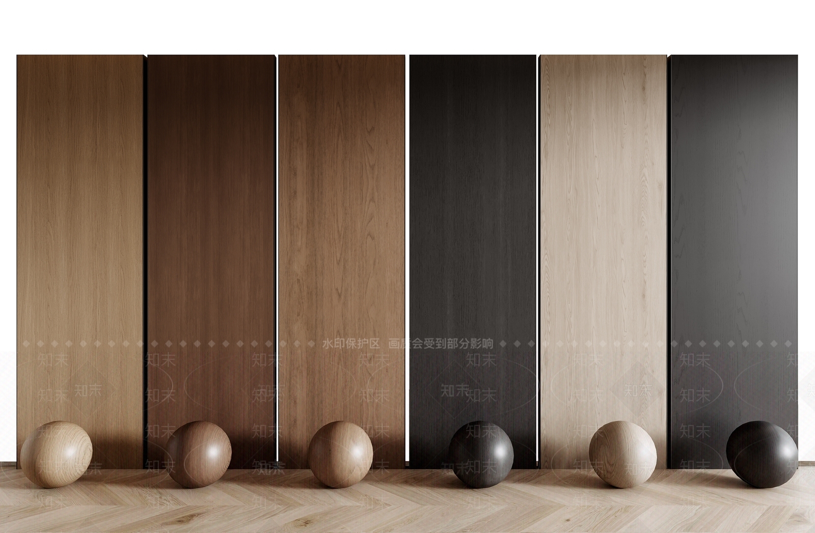 现代意式木饰面3D模型下载【ID:1200215868】