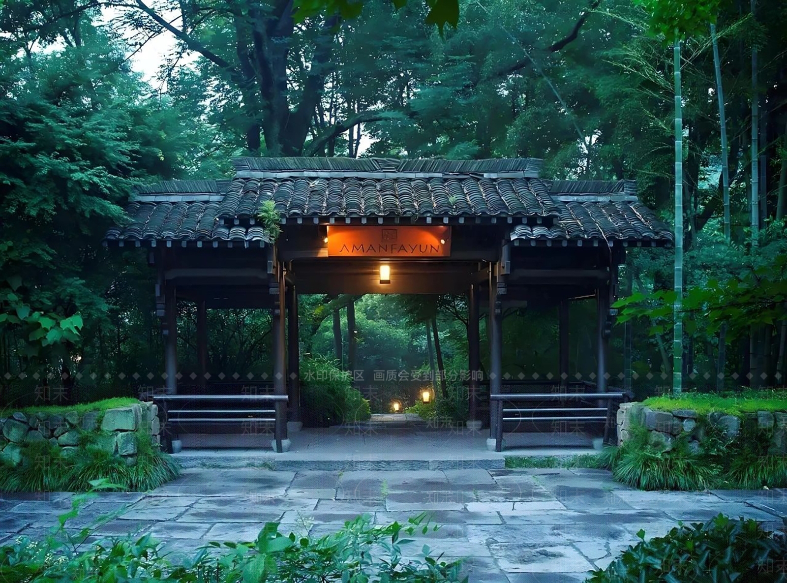 中式禅意牌坊牌楼SU模型下载【ID:1200223305】