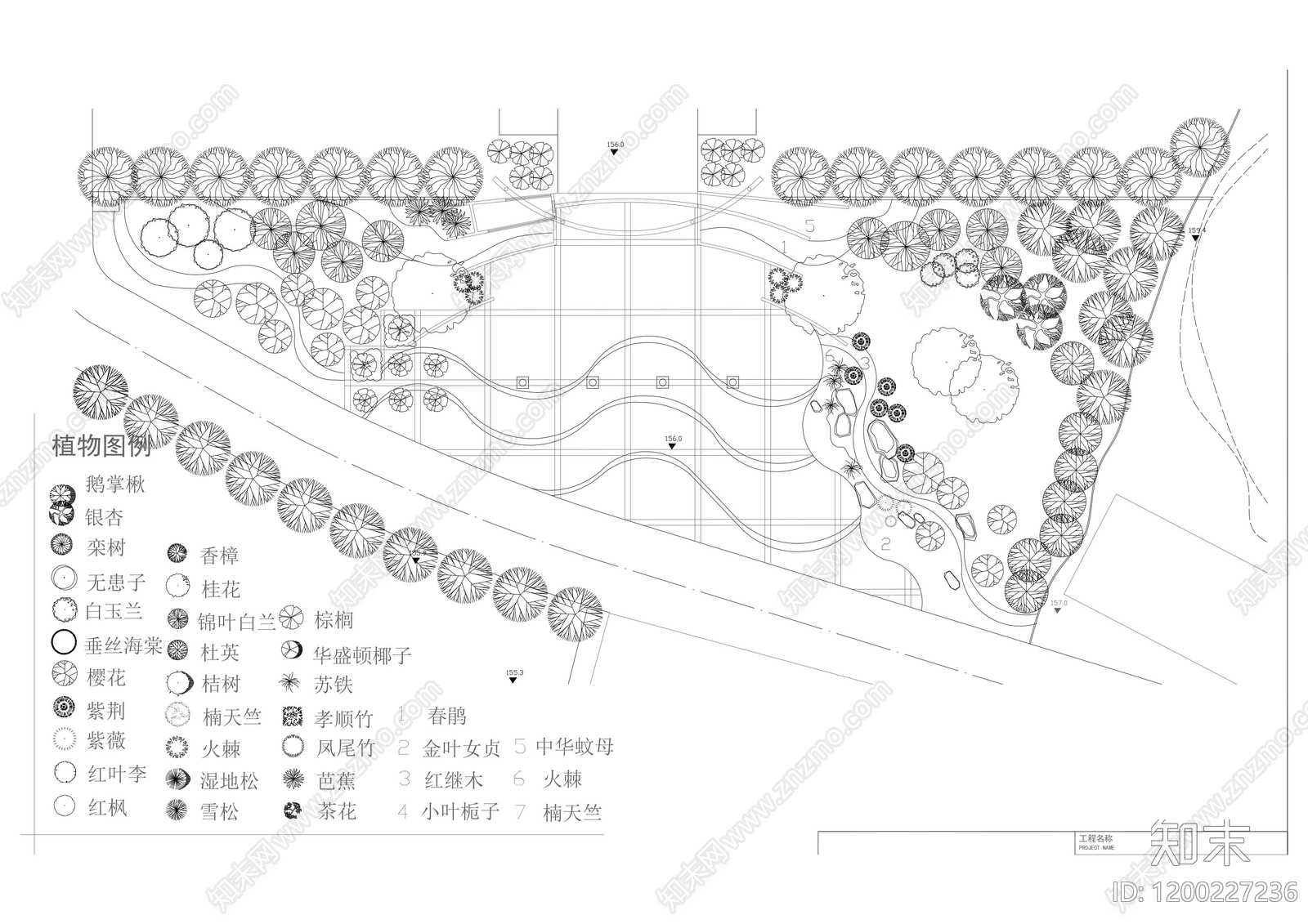 现代其他景观cad施工图下载【ID:1200227236】