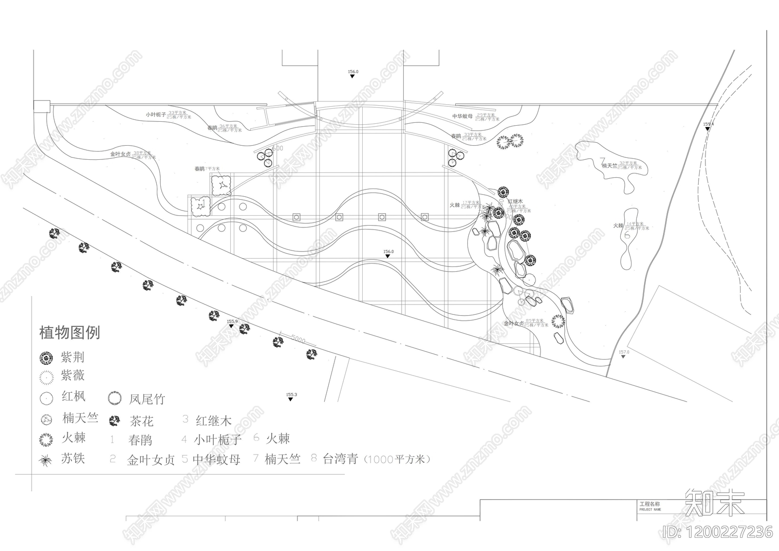 现代其他景观cad施工图下载【ID:1200227236】