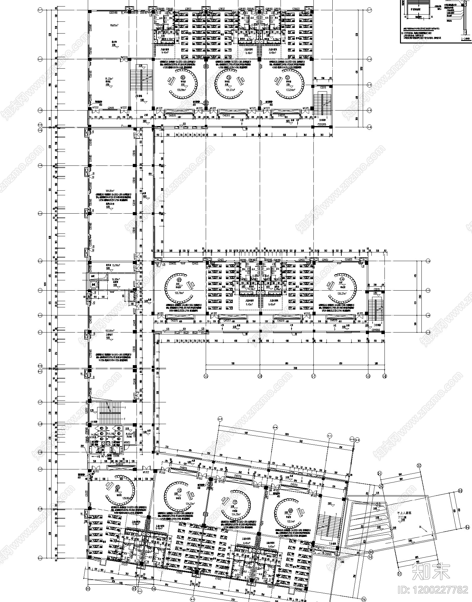 现代幼儿园建筑cad施工图下载【ID:1200227782】
