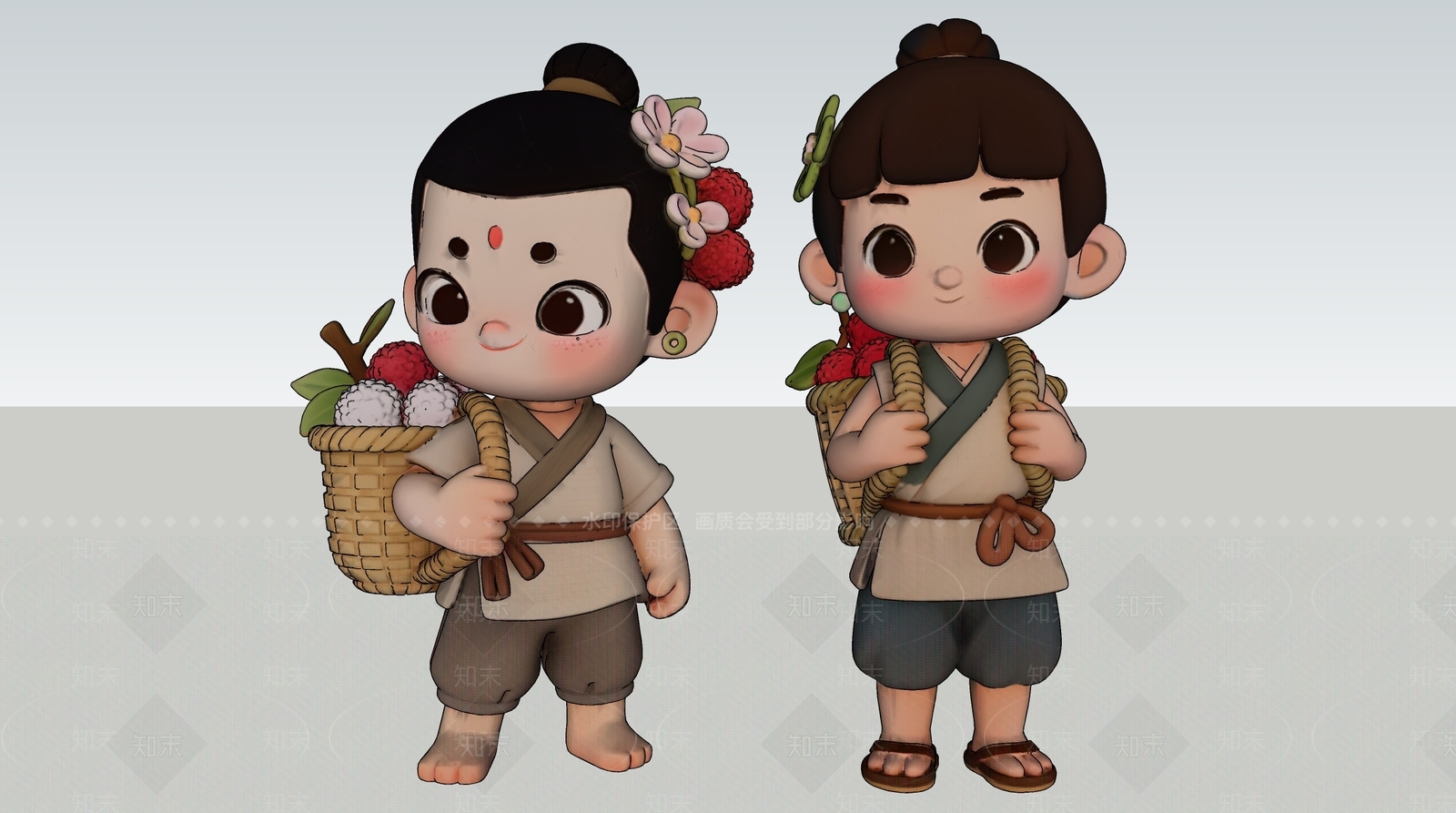 虚拟人物SU模型下载【ID:1200228368】