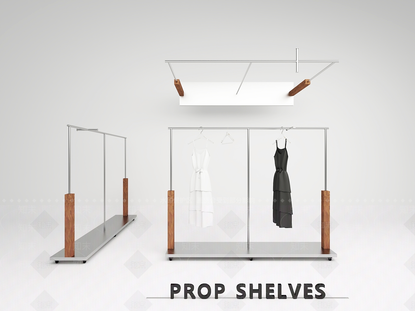 现代复古服装店3D模型下载【ID:1200230177】