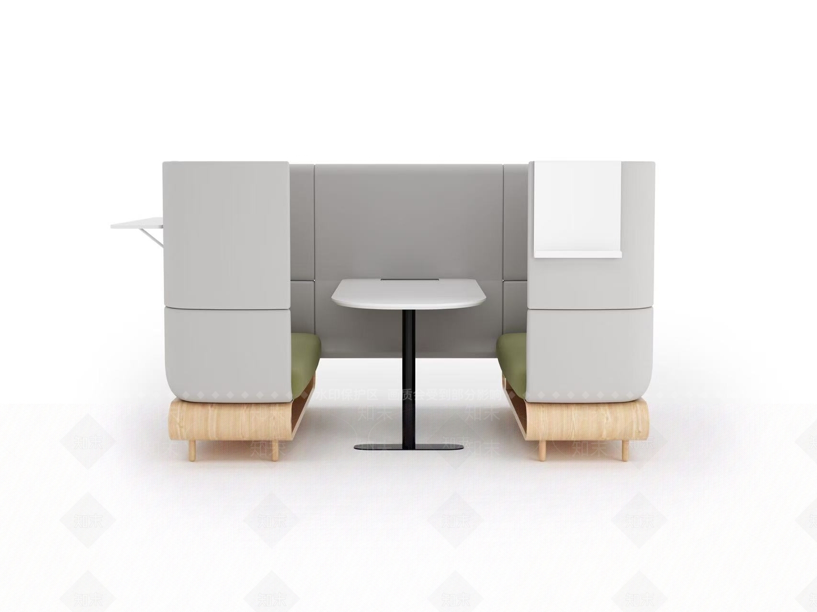 现代简约卡座沙发3D模型下载【ID:1200230286】