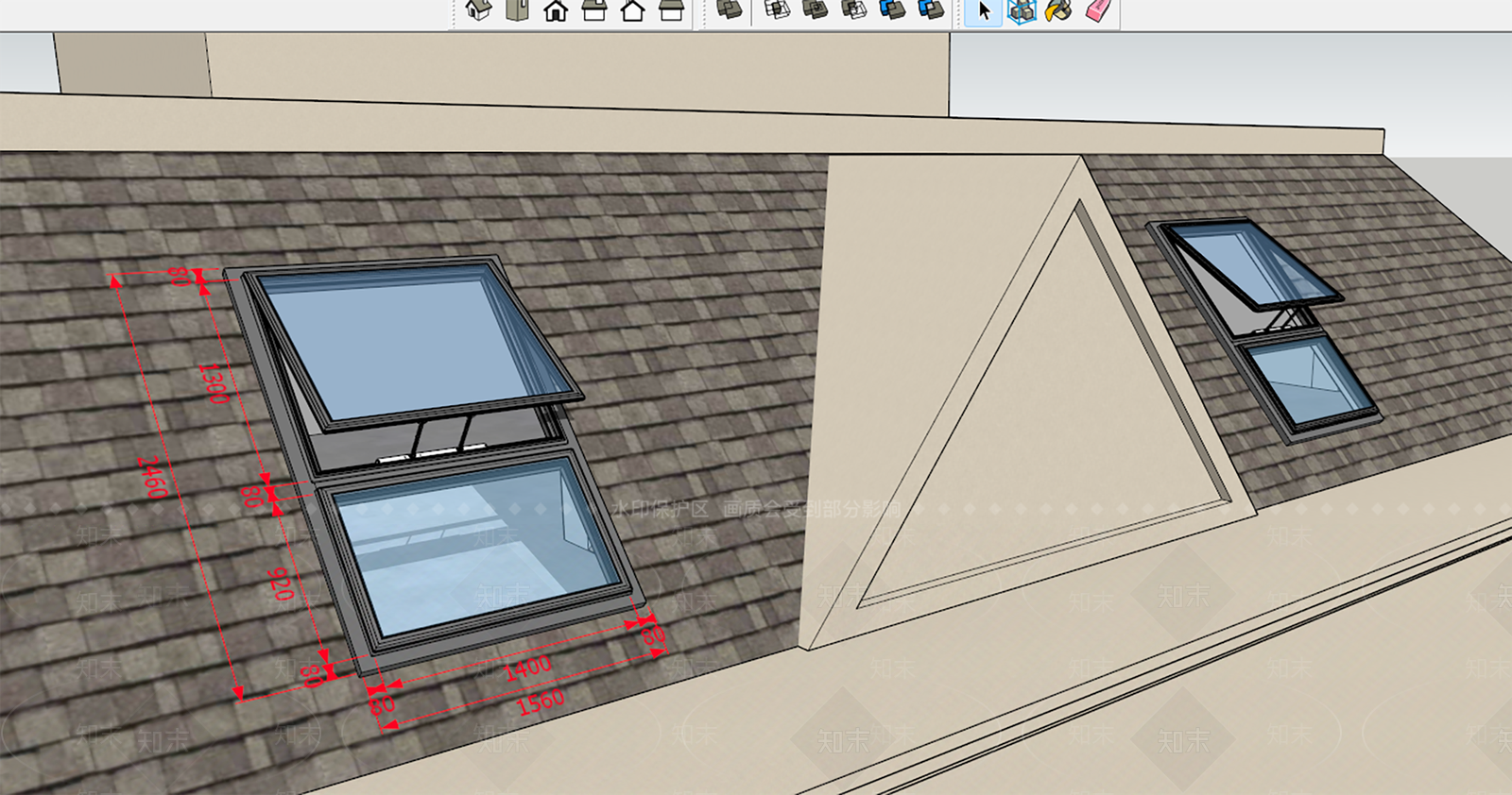 现代天窗SU模型下载【ID:1200232183】