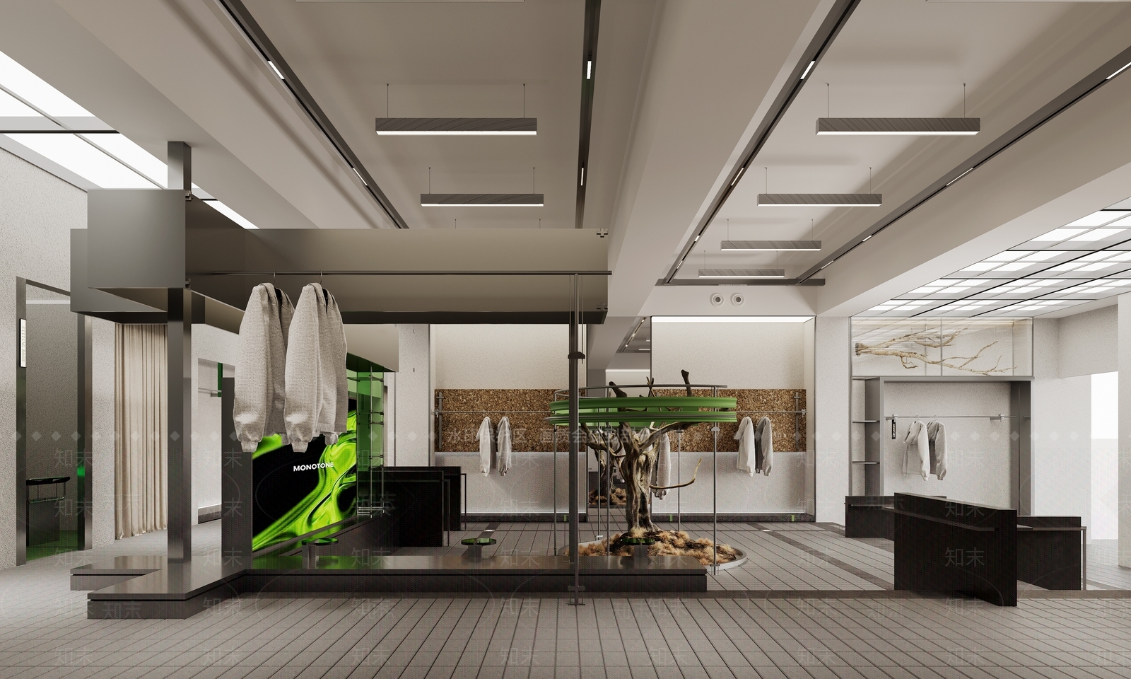 现代服装店3D模型下载【ID:1200236296】