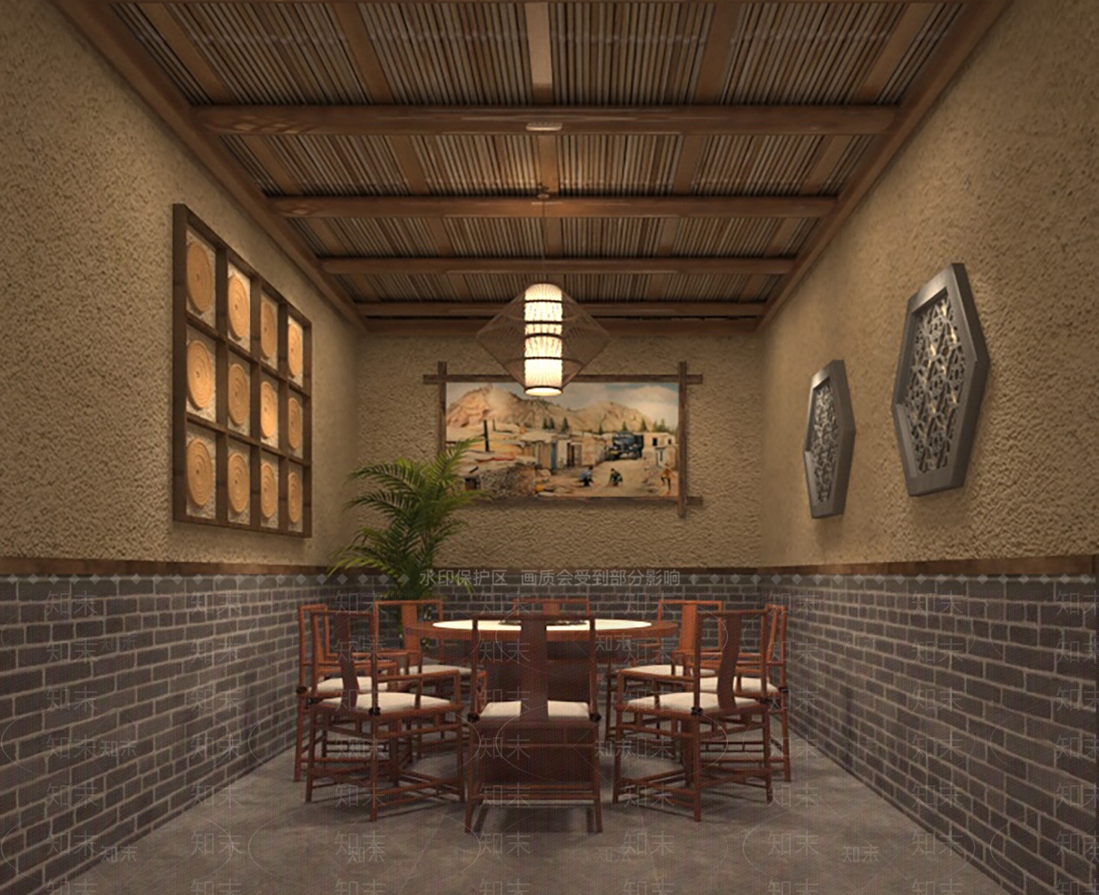 现代其他餐饮空间3D模型下载【ID:1200238516】