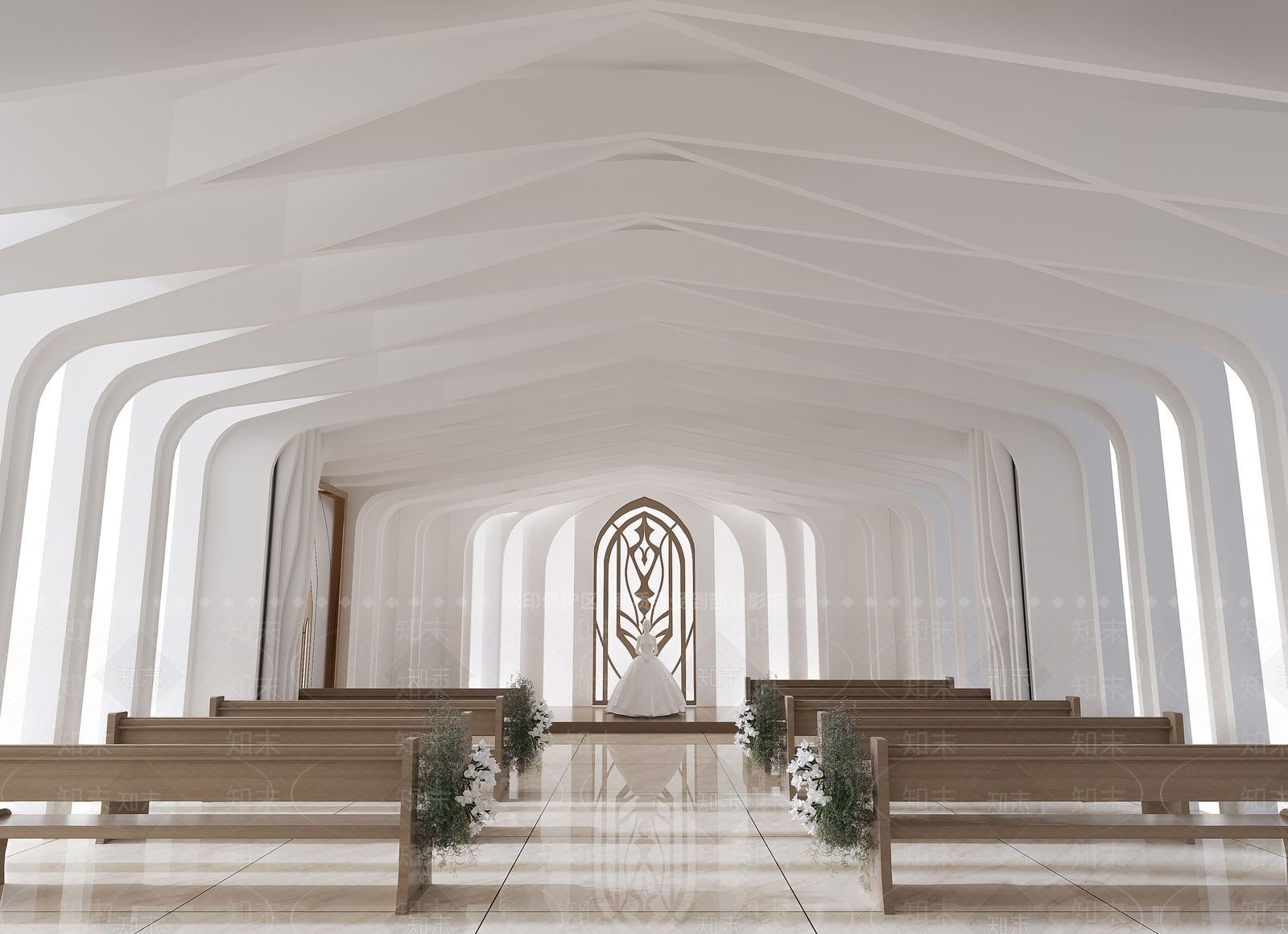 现代教堂3D模型下载【ID:1200239000】