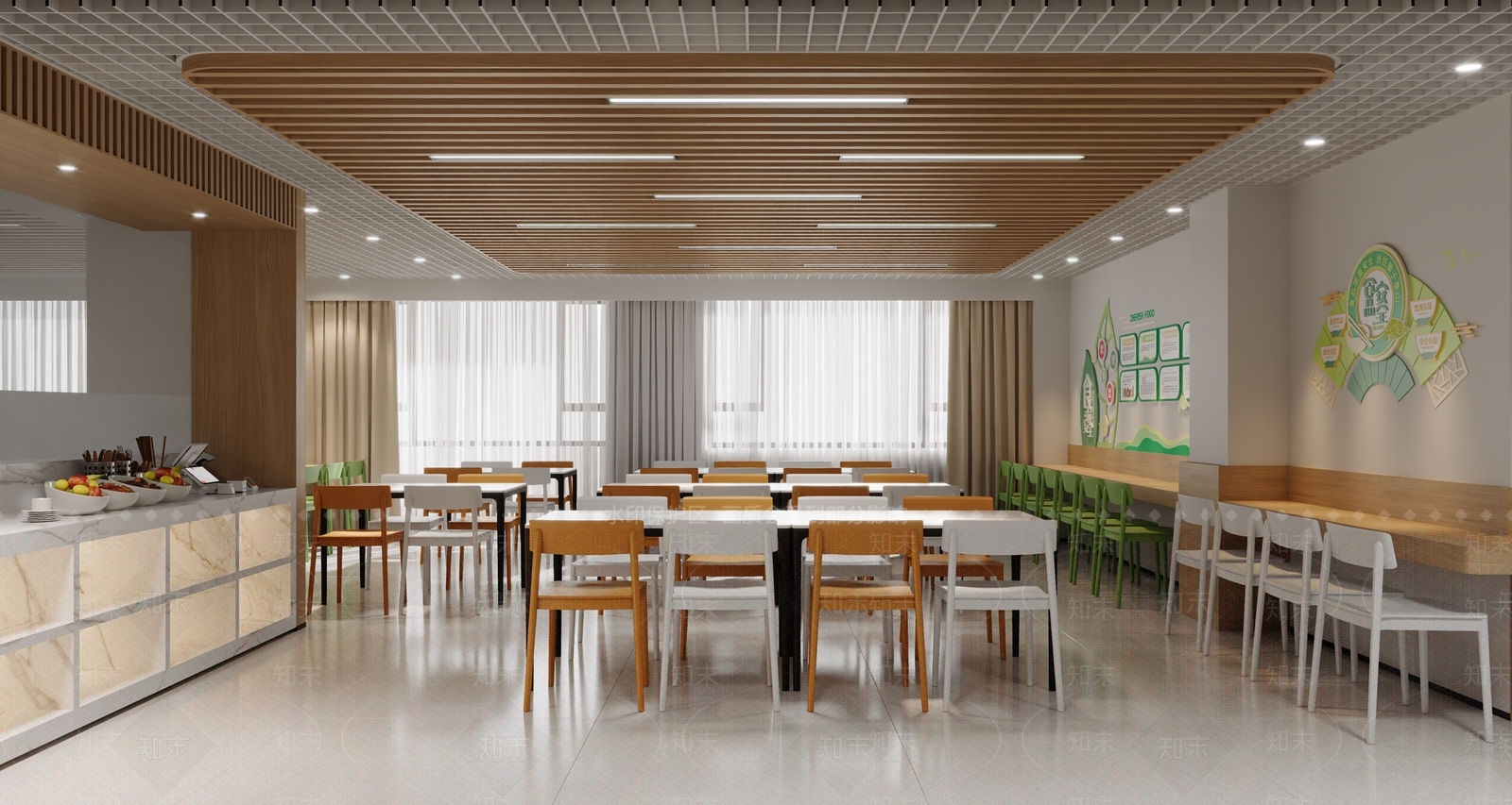 现代中餐厅3D模型下载【ID:1200240840】