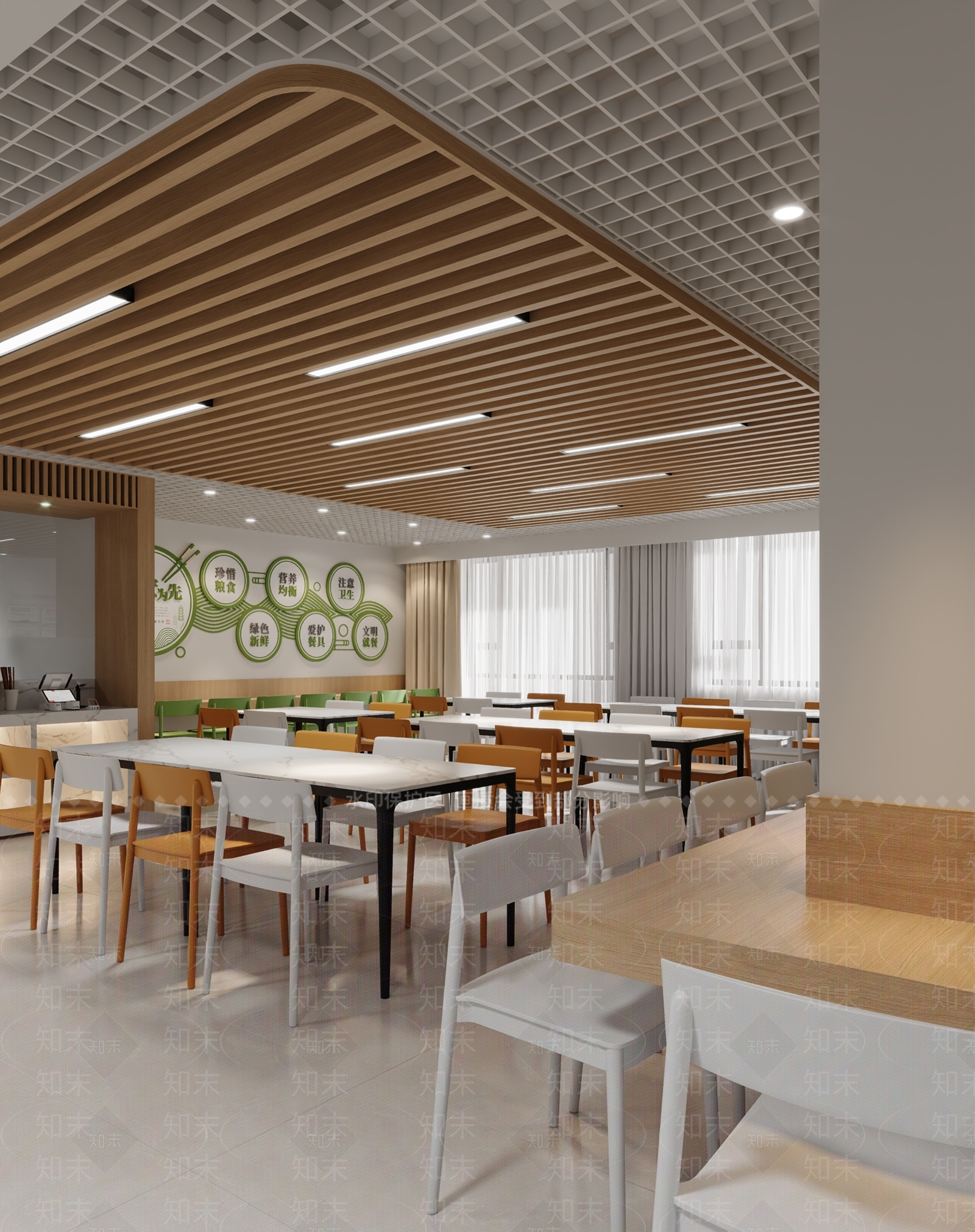 现代中餐厅3D模型下载【ID:1200240840】