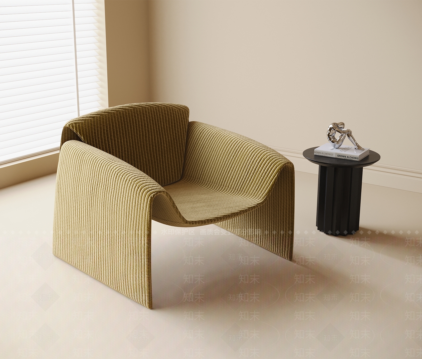 现代休闲椅SU模型下载【ID:1200243495】