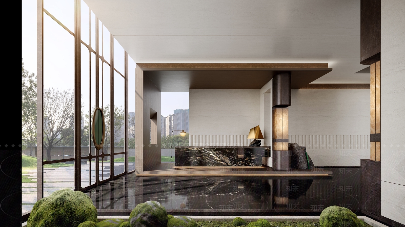 现代轻奢售楼处3D模型下载【ID:1200246514】