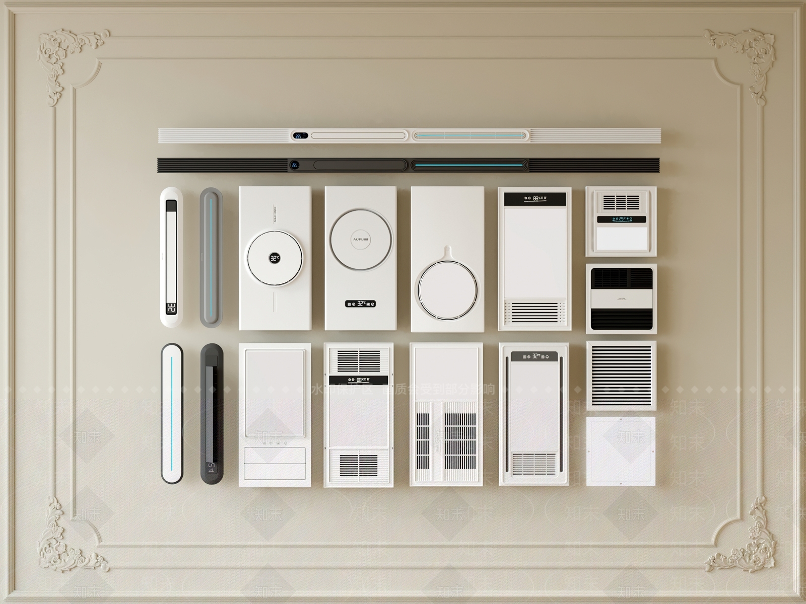 浴霸3D模型下载【ID:1200248574】