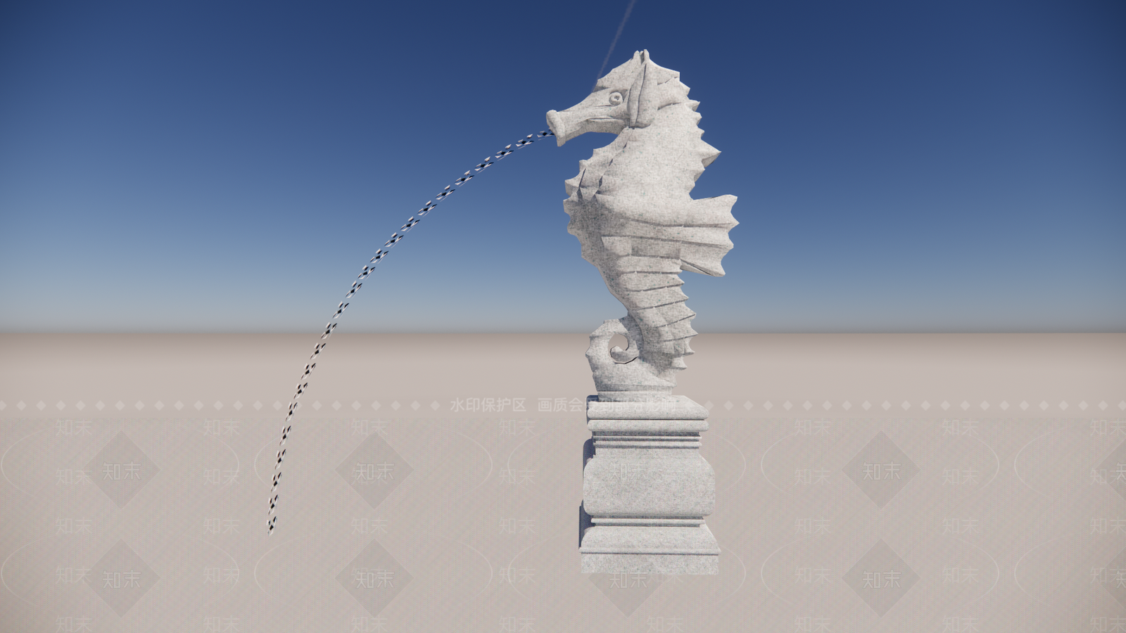 简欧喷泉SU模型下载【ID:1200251404】