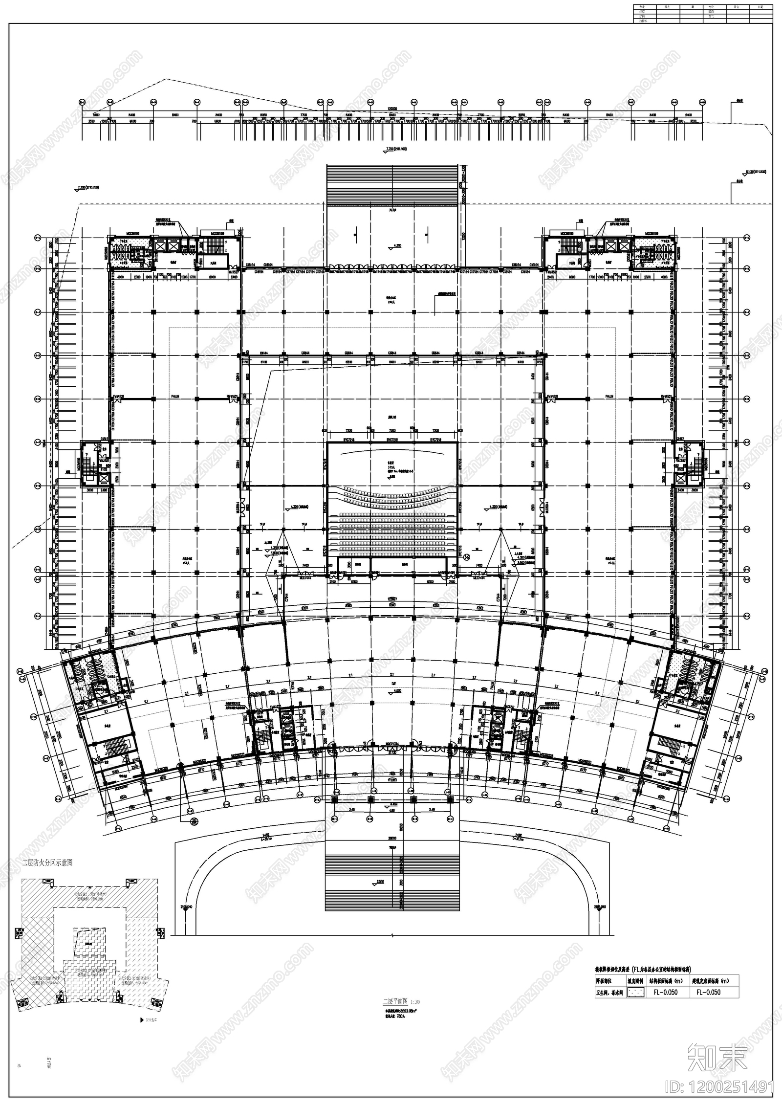 现代办公楼建筑cad施工图下载【ID:1200251491】