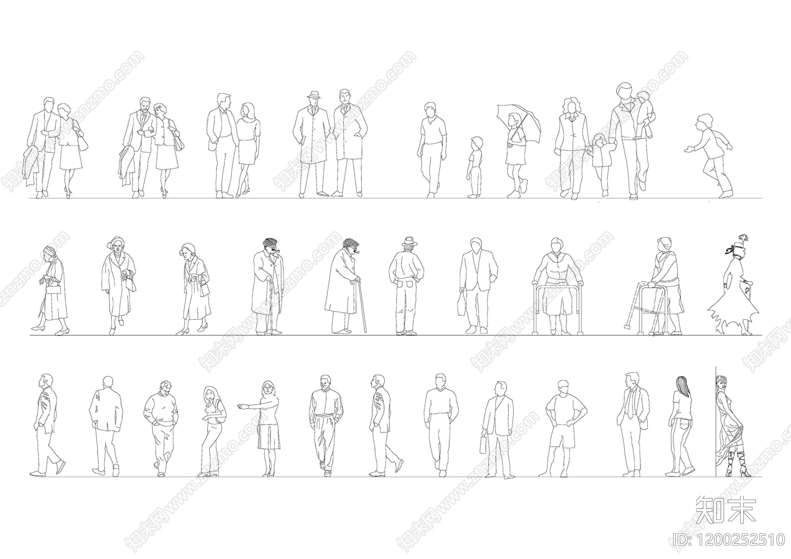 现代人物施工图下载【ID:1200252510】