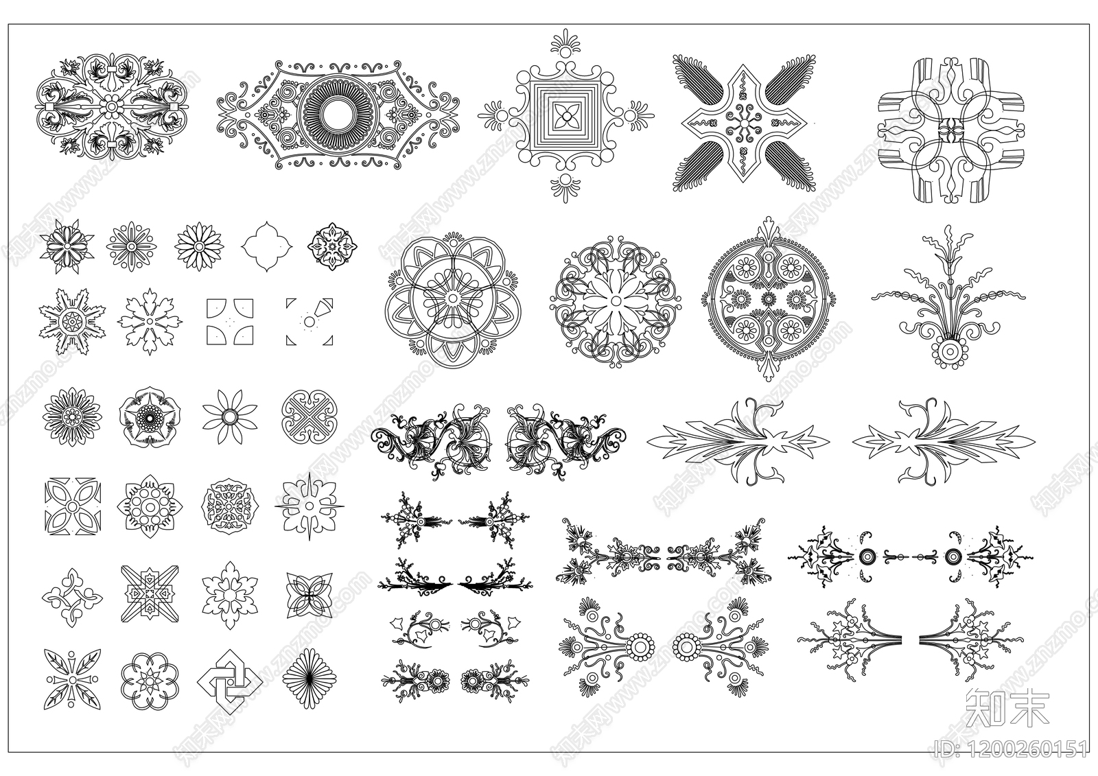 雕塑装饰构件施工图下载【ID:1200260151】