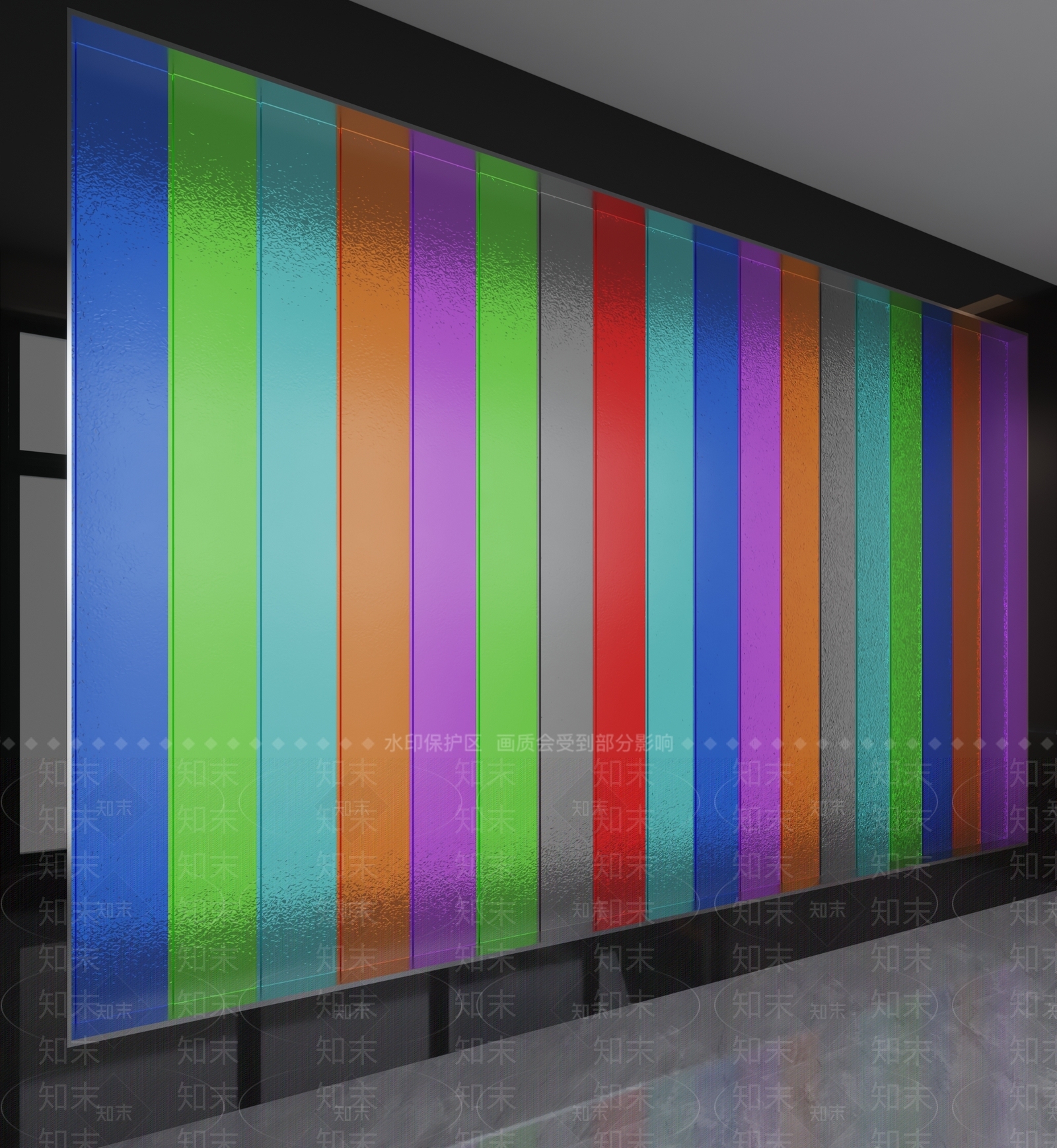 现代隔断3D模型下载【ID:1200265456】