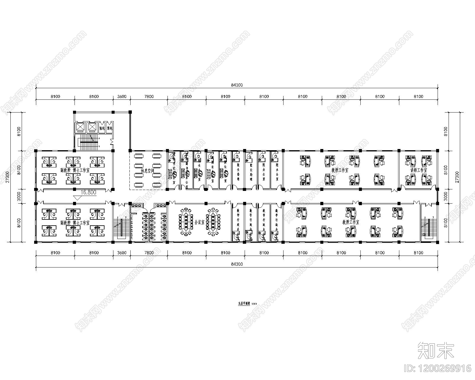 现代简约学校建筑cad施工图下载【ID:1200269916】