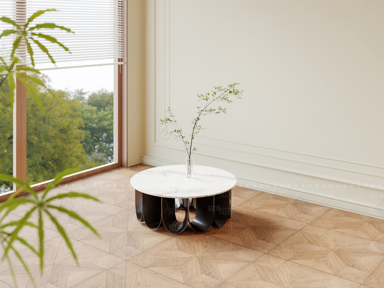 现代中古茶几3D模型下载【ID:1200277251】