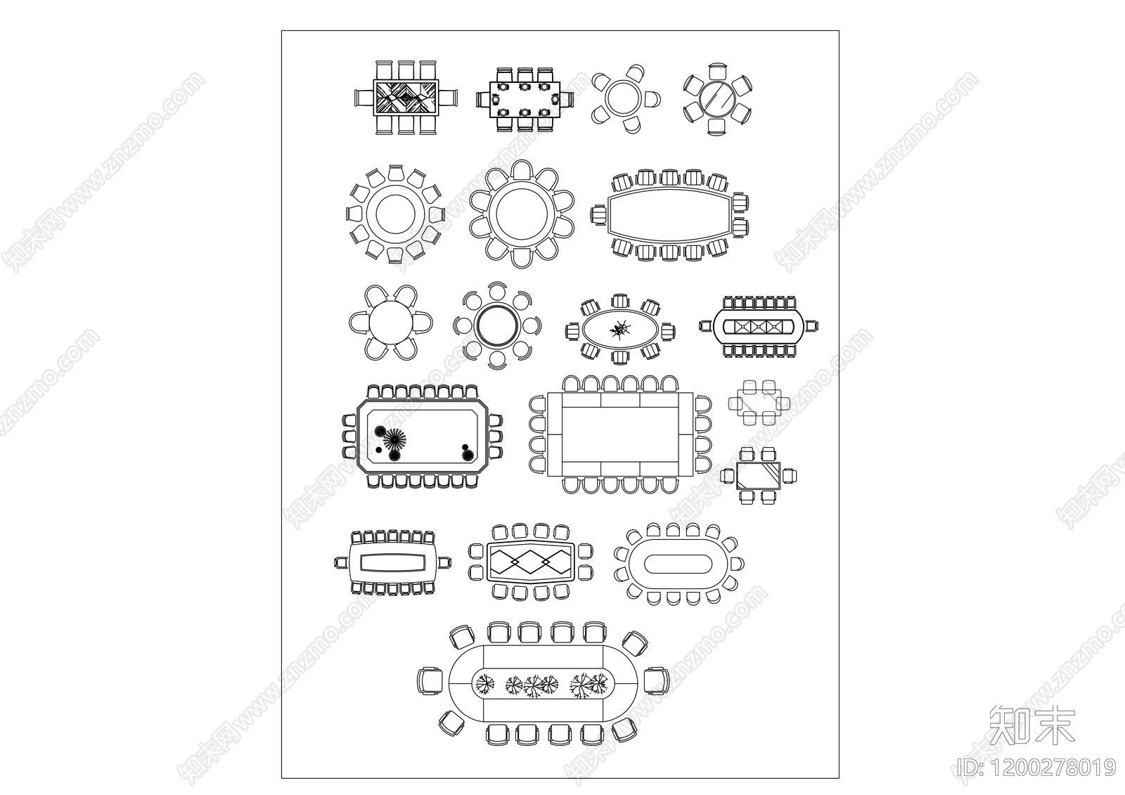 办公家具图库施工图下载【ID:1200278019】