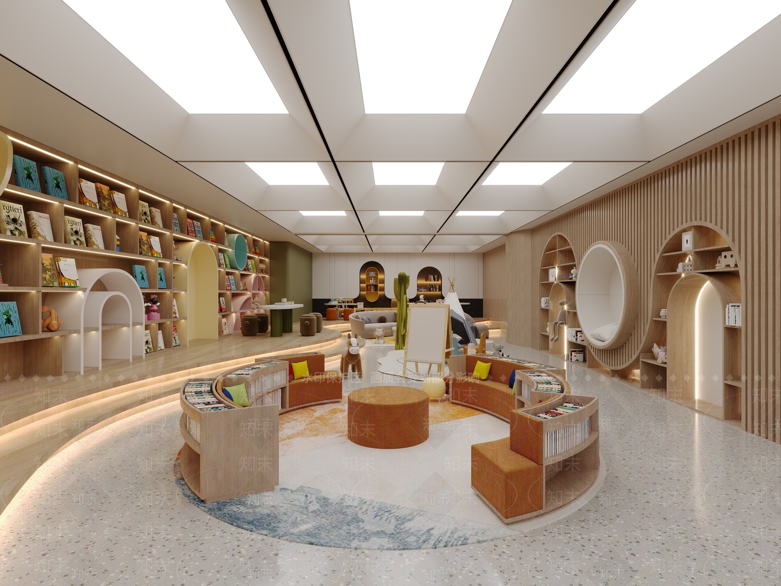 现代活动室3D模型下载【ID:1200280159】