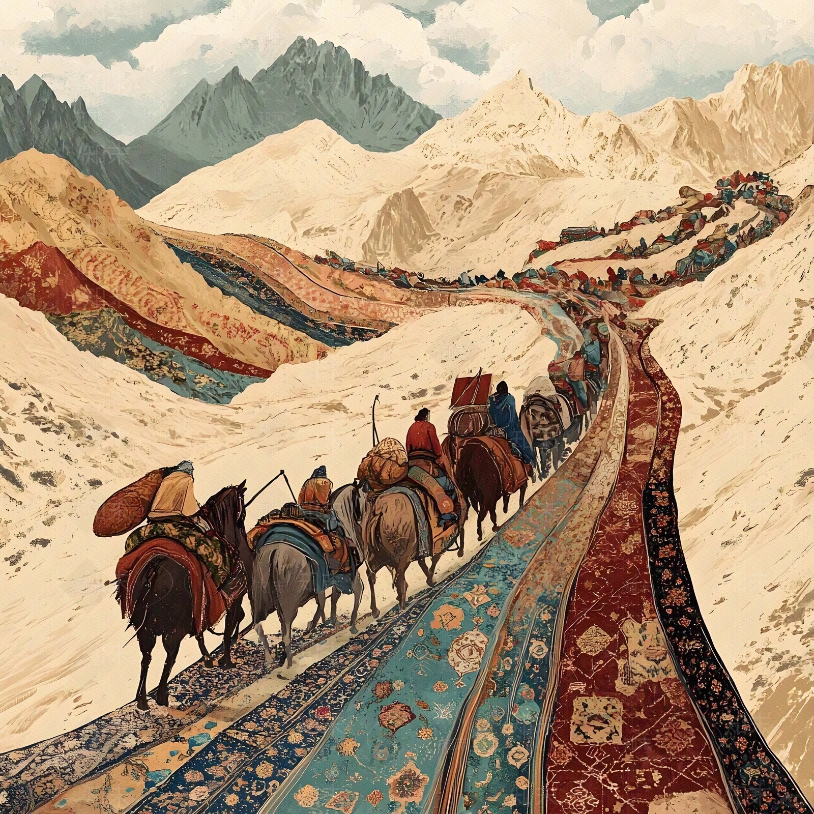 现代新中式艺术画贴图下载【ID:1200282006】