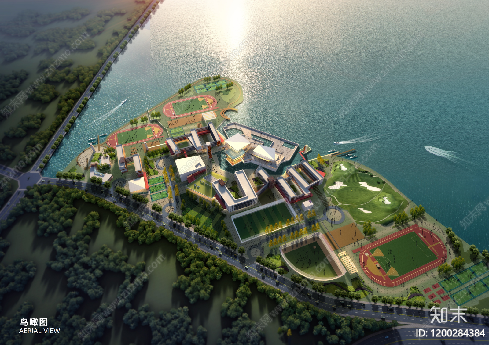 现代新中式中小学建筑下载【ID:1200284384】