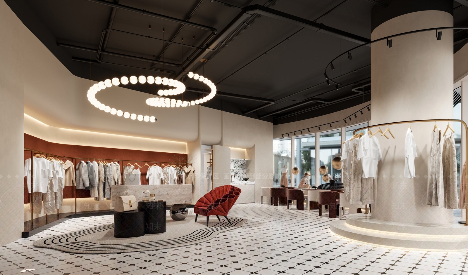 现代服装店3D模型下载【ID:1200289083】