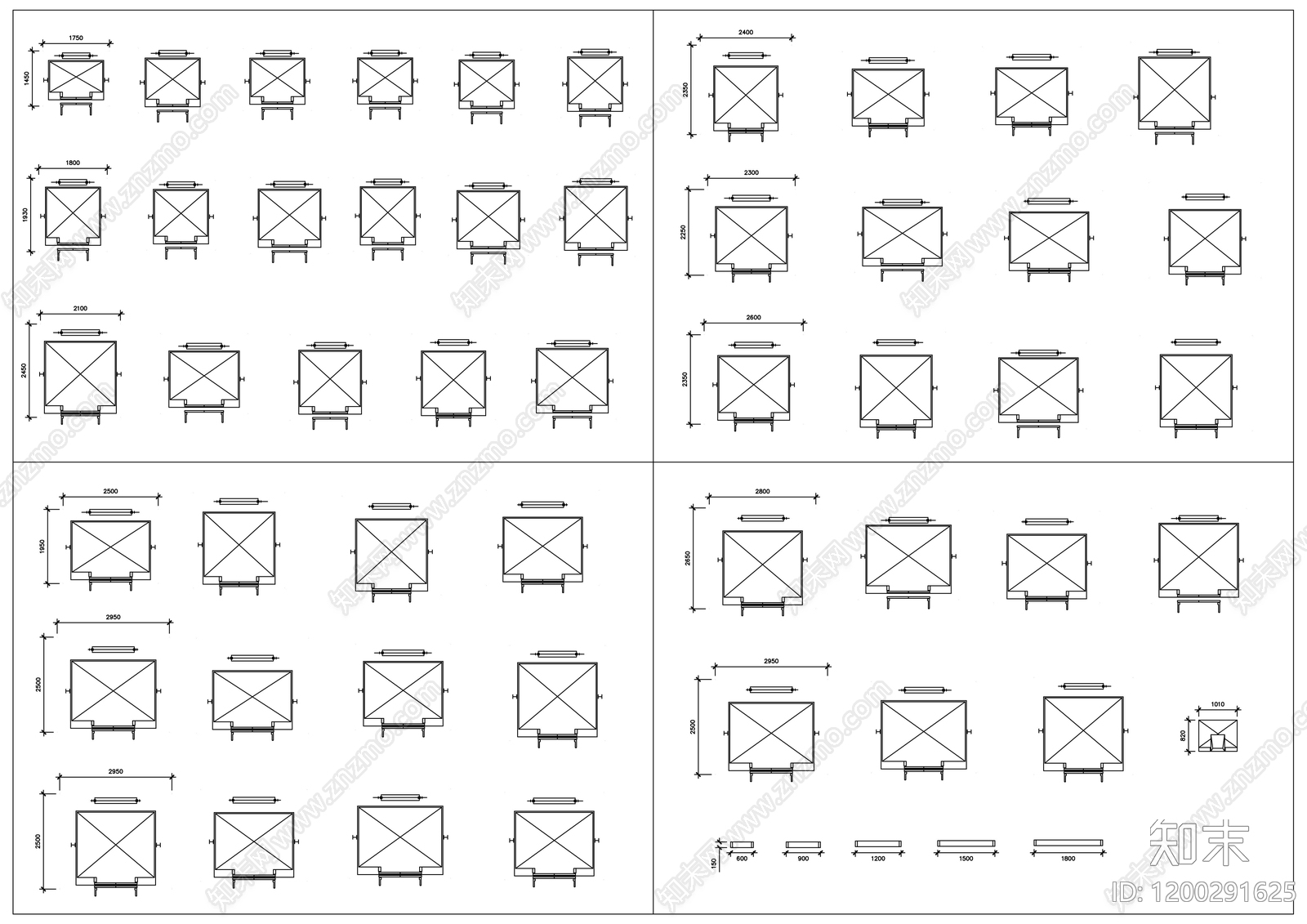 现代电梯厅施工图下载【ID:1200291625】