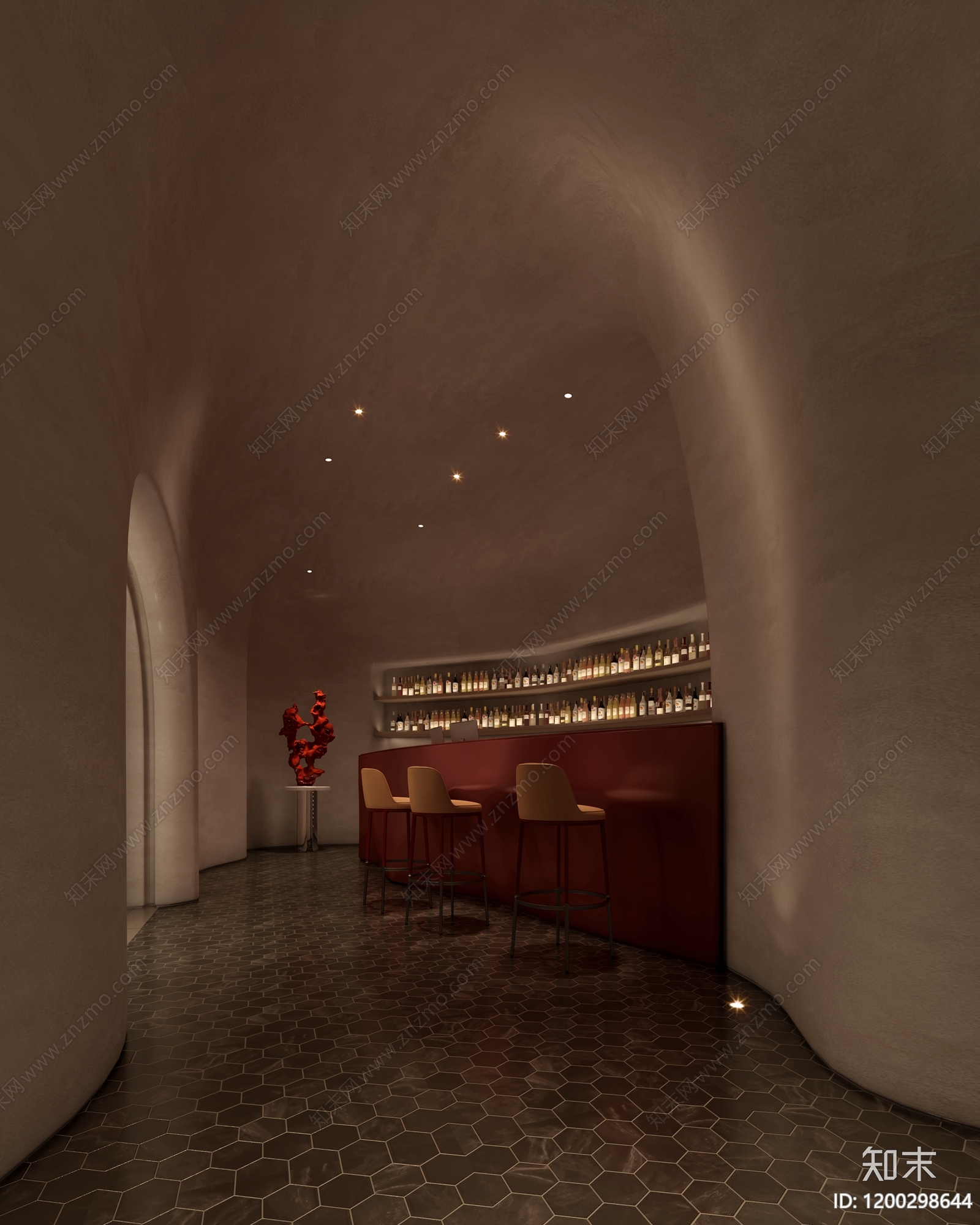 复古现代中餐厅施工图下载【ID:1200298644】
