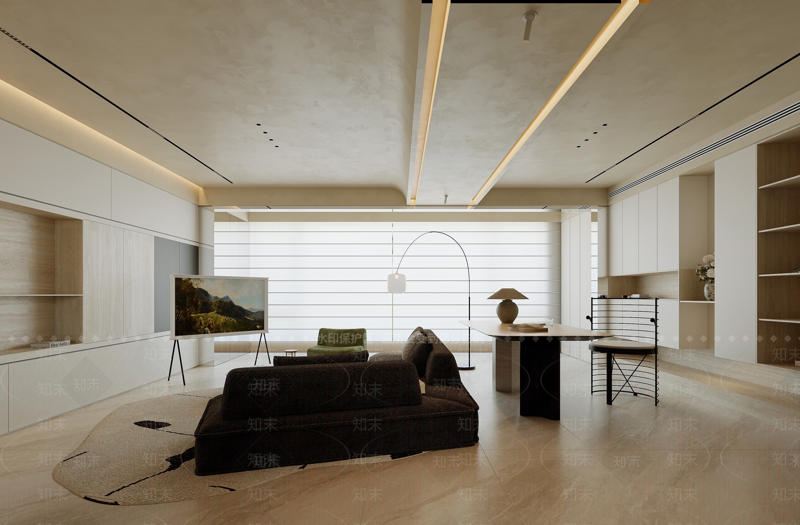 深色斗柜斗柜3D模型下载【ID:1227375368】