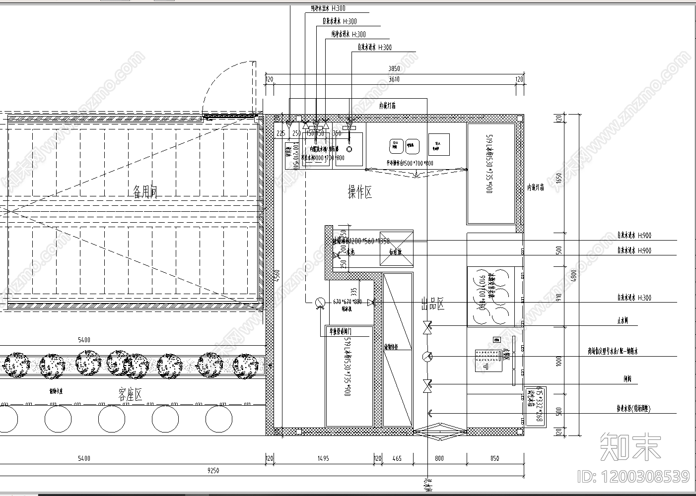 现代其他餐饮空间cad施工图下载【ID:1200308539】