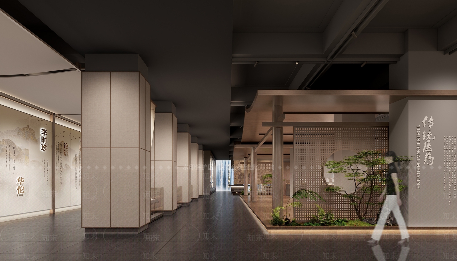 现代简约医疗展厅3D模型下载【ID:1200310241】