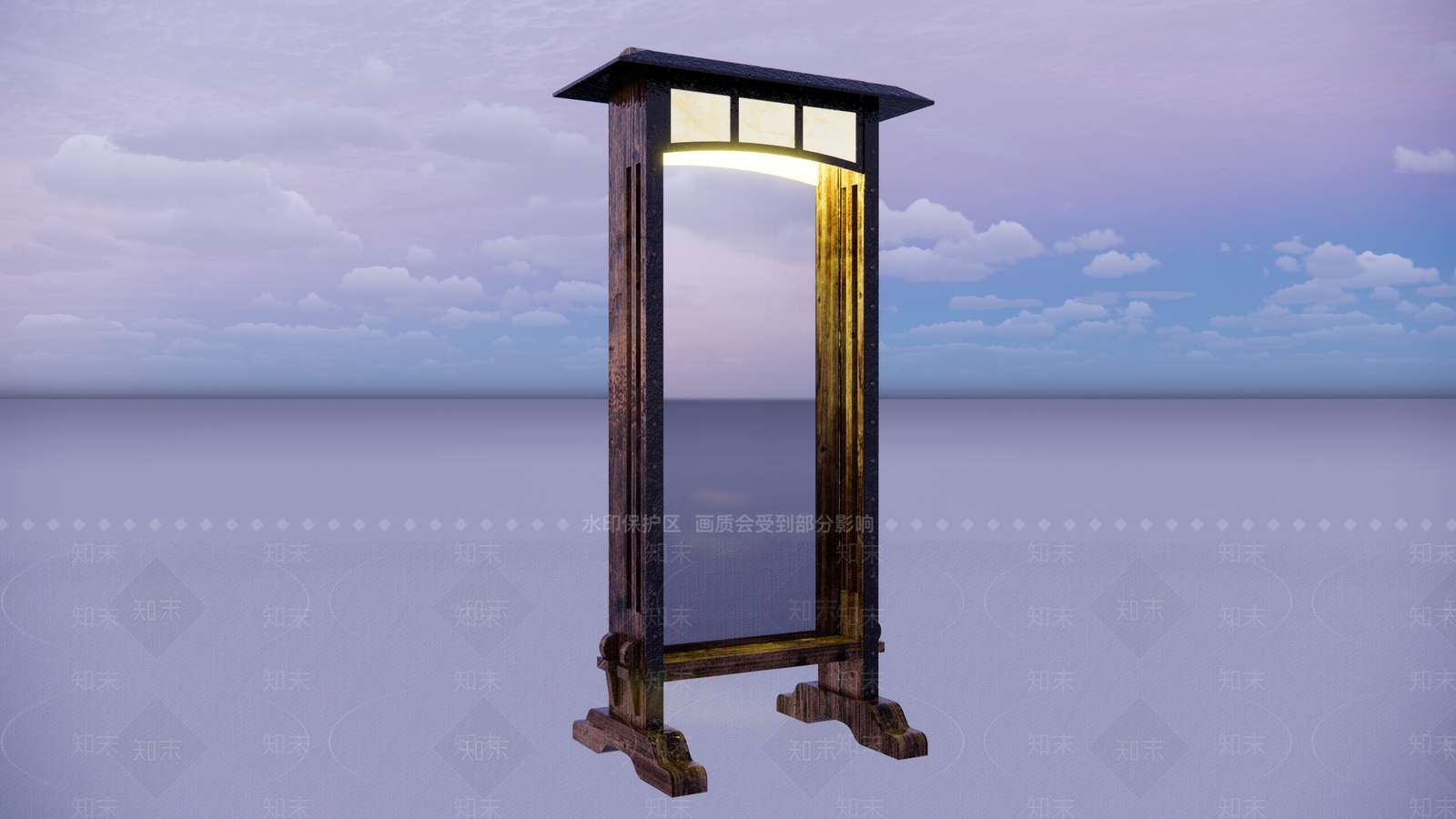 工业简约镜子SU模型下载【ID:1200317763】